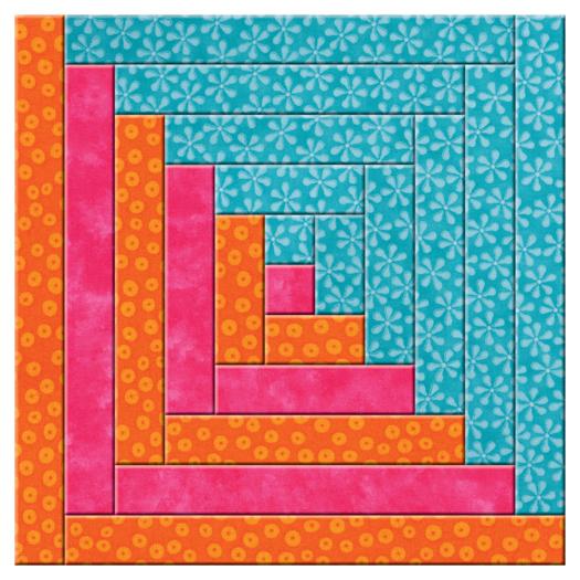 AccuQuilt Go! Log Cabin 12 Finished