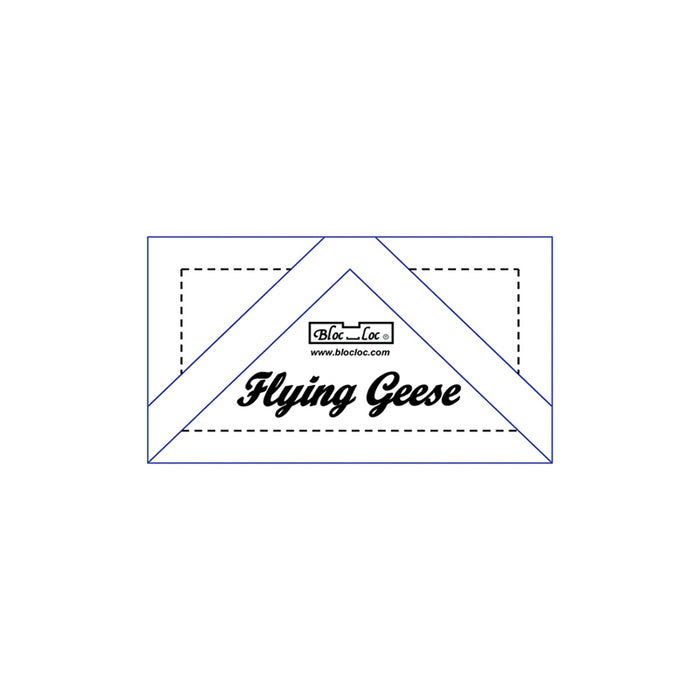 Bloc Loc Flying Geese Square Up Ruler 1 x 2