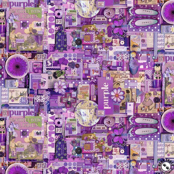 NC Color Collage Purple