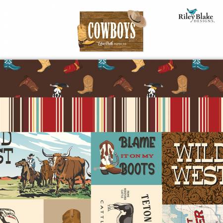 RB Cowboys 10in Squares 42pcs