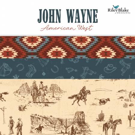 RB John Wayne American West 10in Squares, 42pcs/bundle