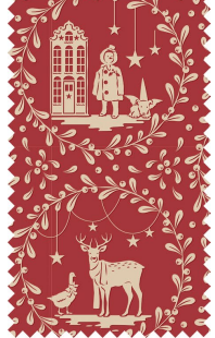 TIL Paperscenes Burgundy Merry Little Christmas