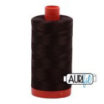 Cotton Mako Thread 50wt 1300m DARK BROWN