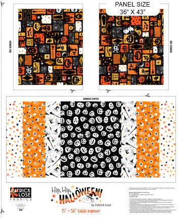 NC Hip Hip Halloween Multi Table Runner