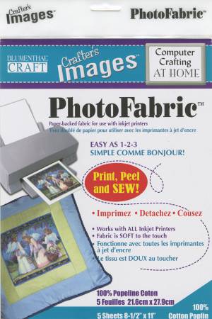 Cotton Poplin Crafter's Images Photo Fabric 5/pkg