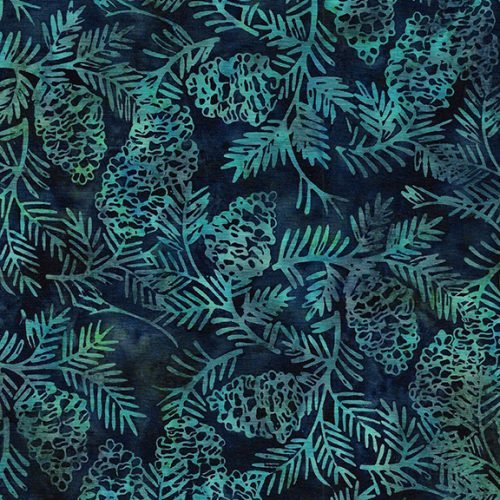 IB Pinecones-Teal Seaweed
