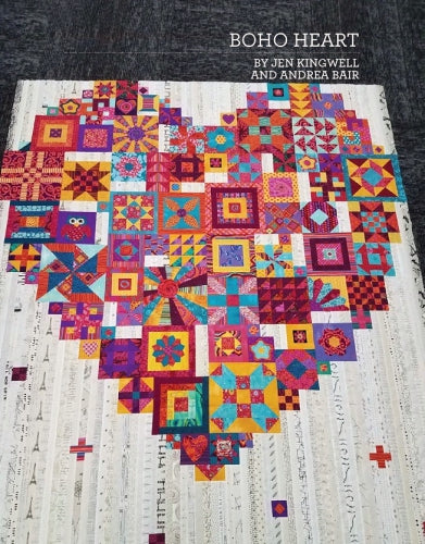 Boho Heart Booklet by Jen Kingwell Designs