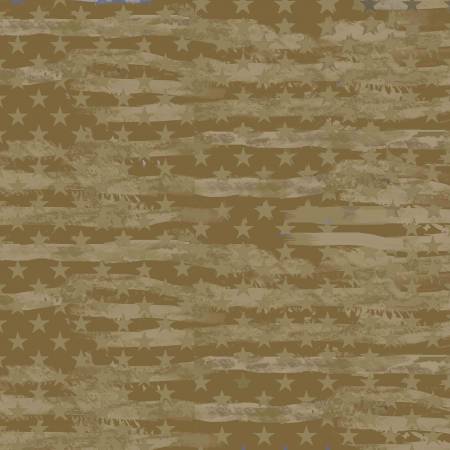 SE Khaki Camo Flag Allover Cotton