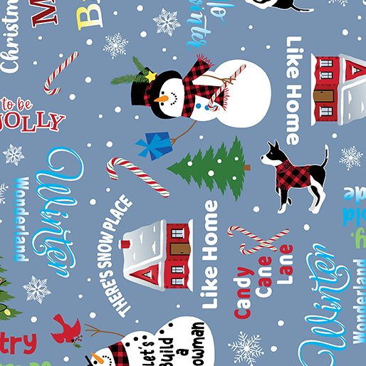 BE Jolly Words Slate Blue