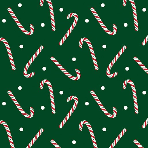 BE Jolly Candy Canes Dk Green