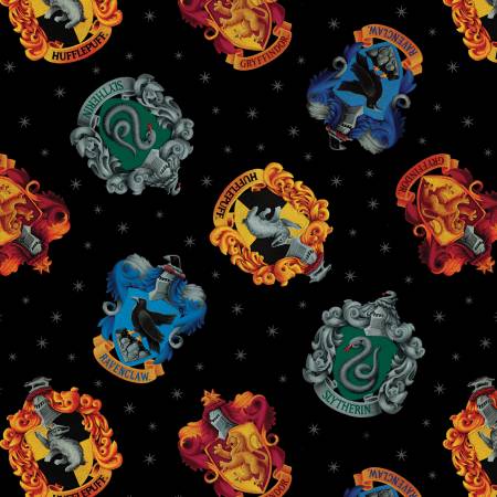BE Hogwarts Crests Black