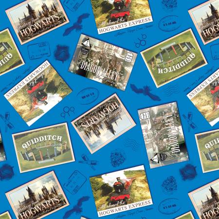 BE Harry Potter Postcards Royal Blue