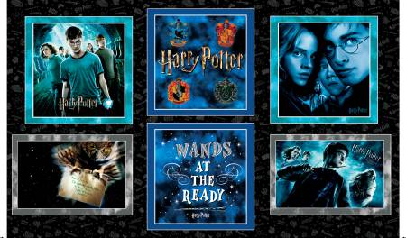 BE Harry Potter Pillow Panel Black