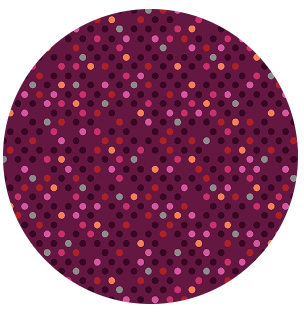 BE Confetti Drop Dark Red/Multi