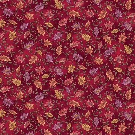 BE Dancing Leaves Red 17150-10