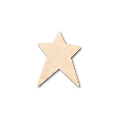 Unfinished Wood Unbalanced Star Shape - Craft - up to 46" DIY