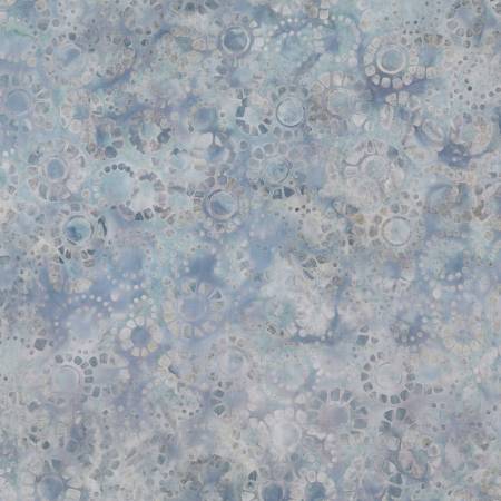 WL Shoreline Ivory/Blue Mosaic Circles Batik