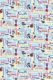 KS Power Play 12452 09 Hockey Words White