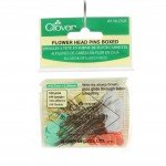 Clover Flower Head Pins Boxed 100ct Size 22