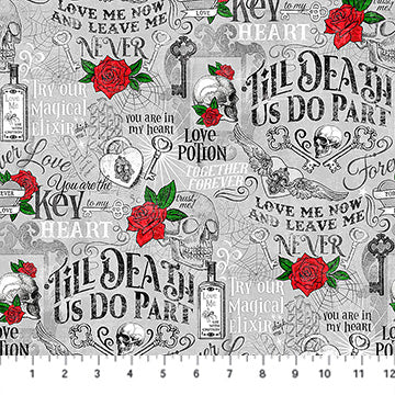 NC Words Lt Gray-Till Death Do Us Part- Multi