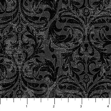 NC Damask Black Gray-Till Death Do Us Part