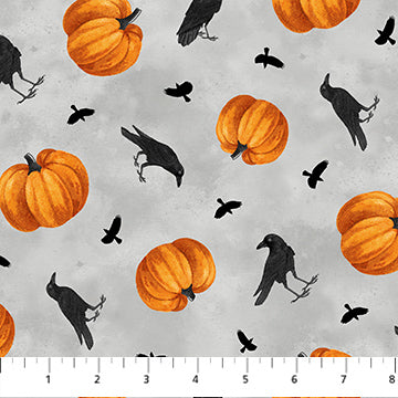 NC Crows-Pumpkins Gray Spellbound