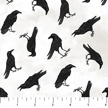 NC Tossed Crows White Multi Spellbound