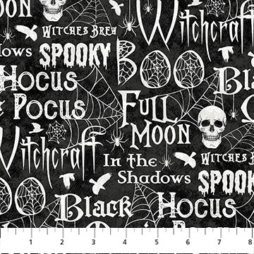 NC Words Black Multi Spellbound