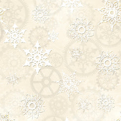 QT It's A Steampunk Christmas GEARS Cream