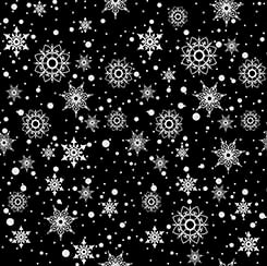 QT SNOWMAN FOLLIES - SNOWFLAKE TOSS-Black