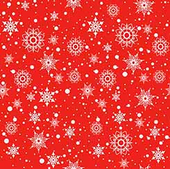 QT SNOWMAN FOLLIES - SNOWFLAKE TOSS RED