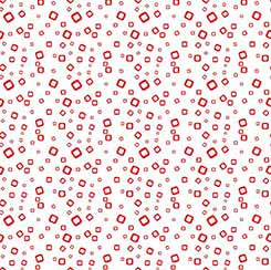 QT SNOWMAN FOLLIES - SQUARE GEO RED
