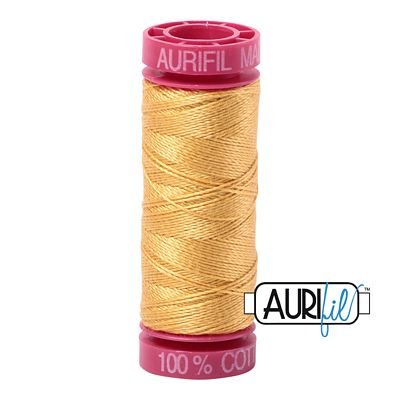 Aurifil 12wt 50m Spun Gold 2134