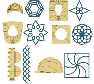 Sampler Template Set 6pc Low Shank