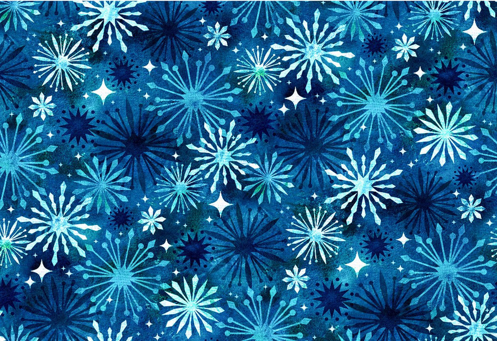 OA Noel Snowflakes Blue
