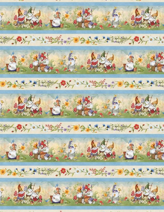 WL Gnome Garden Repeat Stripe