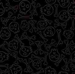 QT Creepin' It Real - Stitched Skulls