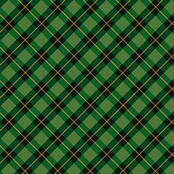 QT Checking It Twice -Tartan Plaid Green