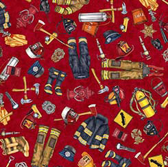QT American Heroes Firefighter Red 30681-R