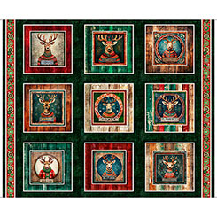 QT Santa's Workshop Reindeer Picture Patches