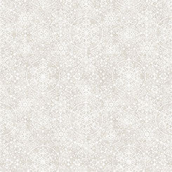 QT Santa's Workshop Snowflakes Light Gray
