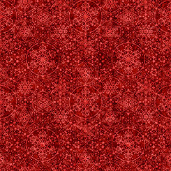 QT Santa's Workshop Snowflakes Red