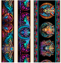 QT Dragon's Song - Dragon Boarder Stripe Multi