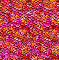 QT Dragon's Song - Dragon Scales Red/Orange