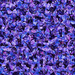 QT Cat Silhouettes Purple FELINE FANTASIA