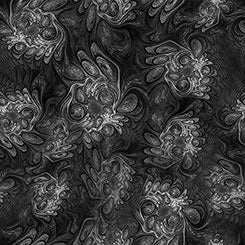 QT Marble Abstract Black/Grey FELINE FANTASIA