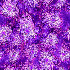 QT Marble Abstract Purple FELINE FANTASIA
