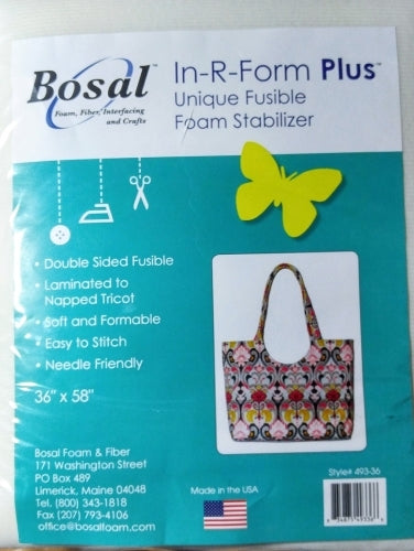 Bosal- In-R-Form Plus Double Sided Fusible Foam Stabilizer 36x58