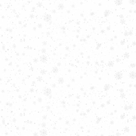 WL Nose to Nose 39686 100 White on White Snowflakes