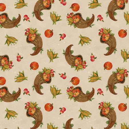 WL Gnome-Kin Patch Beige Cornucopia Toss